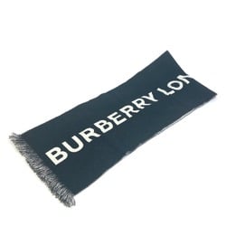 BURBERRY 80085081 Bicolor Wool Scarf for Women, Black x White