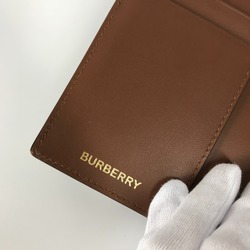 BURBERRY TB Travel Goods Passport Case Leather Men's Brown