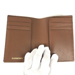 BURBERRY TB Travel Goods Passport Case Leather Men's Brown