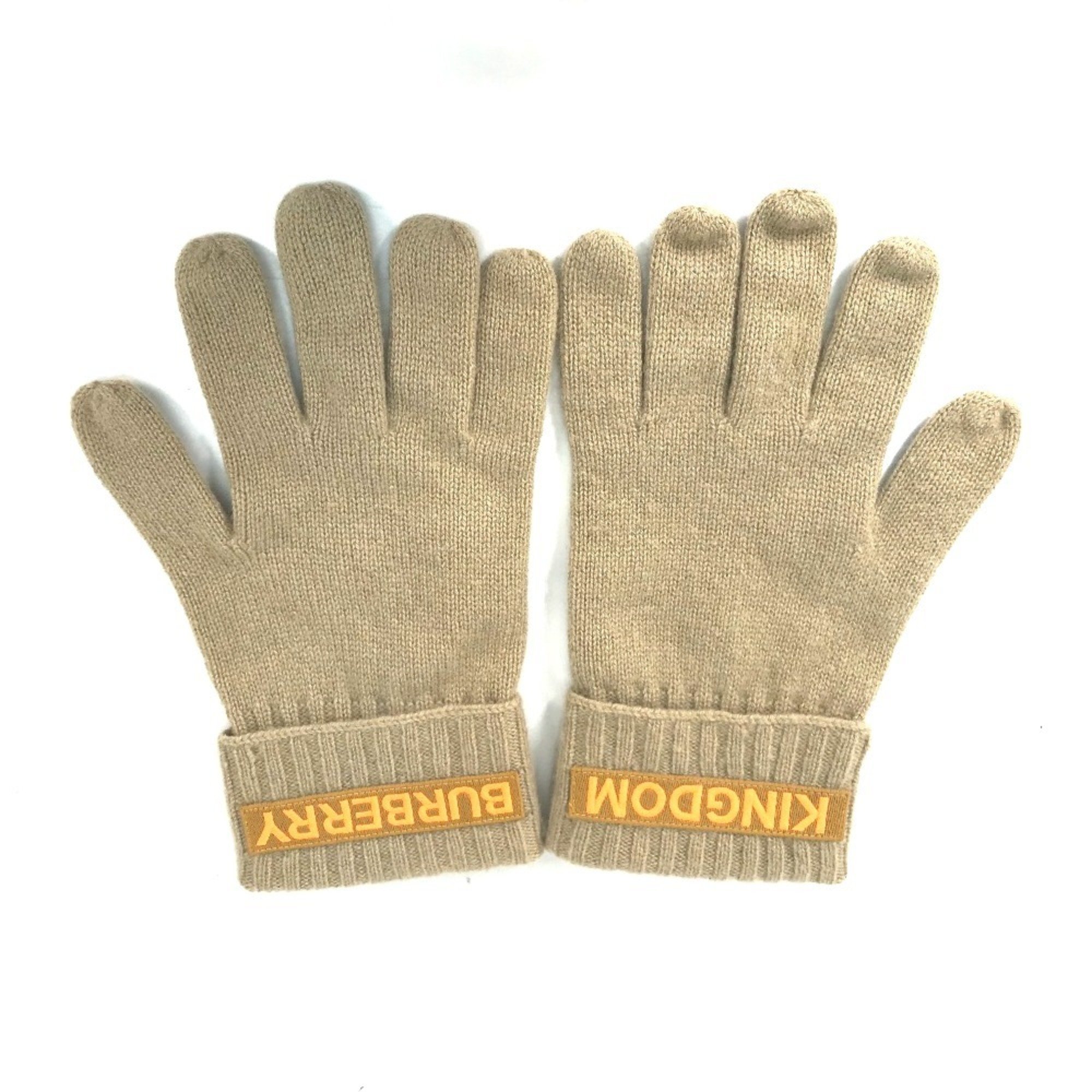 BURBERRY 8025725 KINGDOM Gloves Cashmere Men's Beige