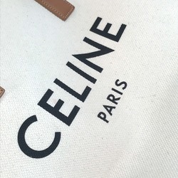 CELINE 190062 Horizontal Cabas Tote Bag Shoulder Canvas Leather Women's Natural Tan Beige