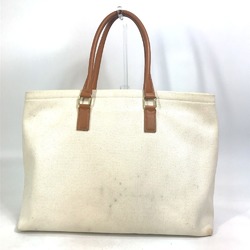 CELINE 190062 Horizontal Cabas Tote Bag Shoulder Canvas Leather Women's Natural Tan Beige