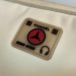 CHANEL Chanel Sport Camellia CC Coco Mark Pochette Shoulder Bag Nylon Women's White