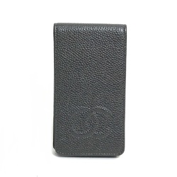 CHANEL CC Coco Mark iPhone 4 4S Compatible Cover Accessories Case Caviar Skin Ladies Gray