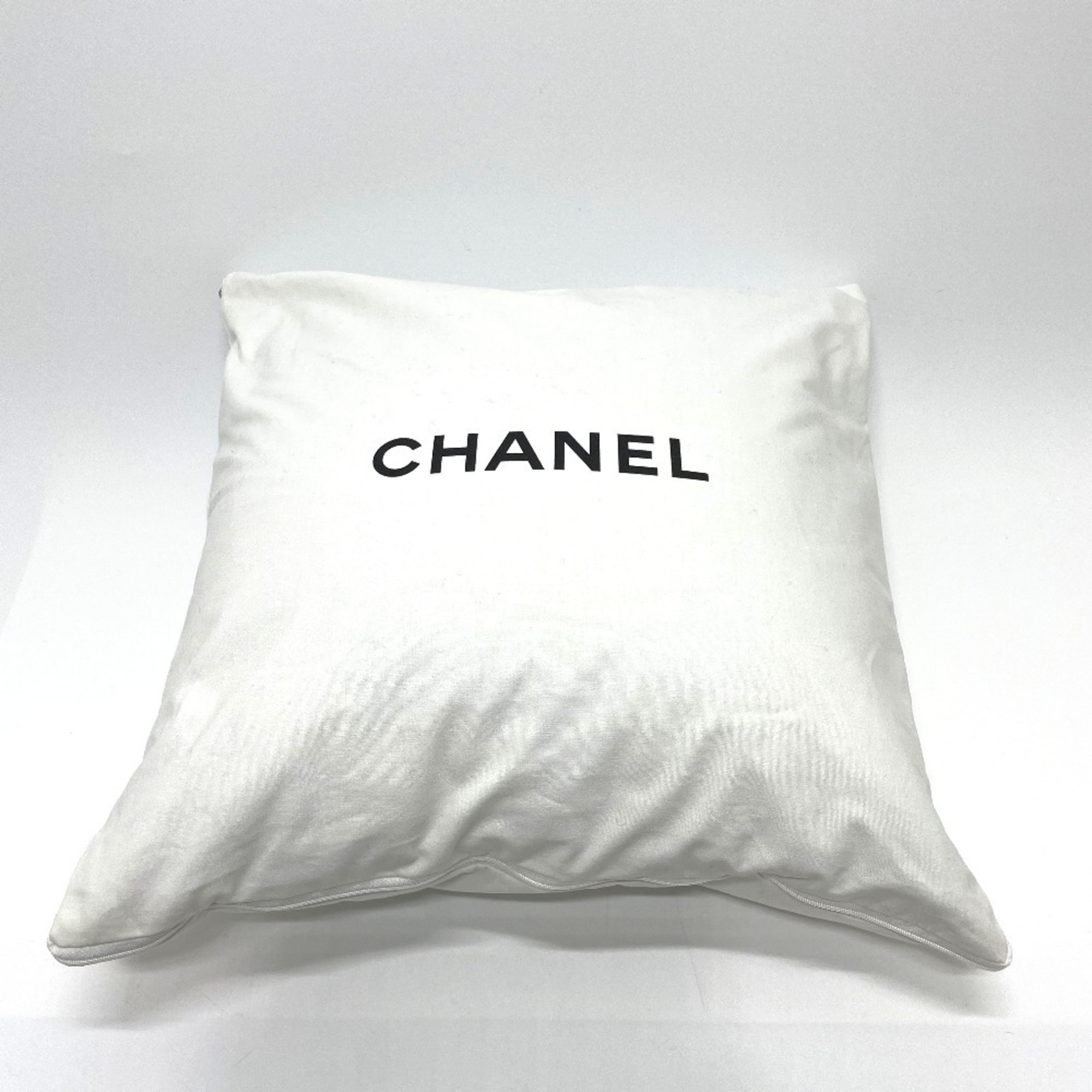 CHANEL CC Coco Mark Double Face Miscellaneous Goods Cushion Wool Cashmere Men's Women's Pink x Gray