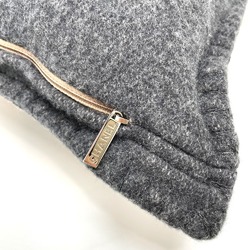 CHANEL CC Coco Mark Double Face Miscellaneous Goods Cushion Wool Cashmere Men's Women's Pink x Gray