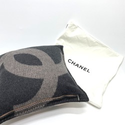 CHANEL CC Coco Mark Double Face Miscellaneous Goods Cushion Wool Cashmere Men's Women's Pink x Gray