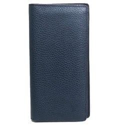 LOUIS VUITTON M58818 Portefeuil Brazza Bi-fold Long Wallet Taurillon Men's Ocean Navy