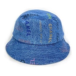 CHANEL Denim Crusher Hat Bucket 22S Women's Blue