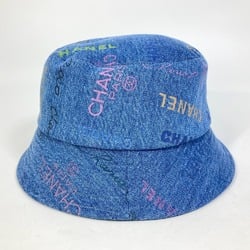 CHANEL Denim Crusher Hat Bucket 22S Women's Blue