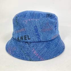 CHANEL Denim Crusher Hat Bucket 22S Women's Blue