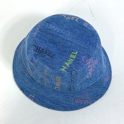 CHANEL Denim Crusher Hat Bucket 22S Women's Blue