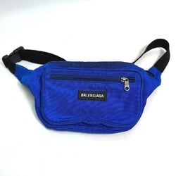 BALENCIAGA 482389 Explorer Waist Bag Shoulder Belt Body Nylon Men's Blue