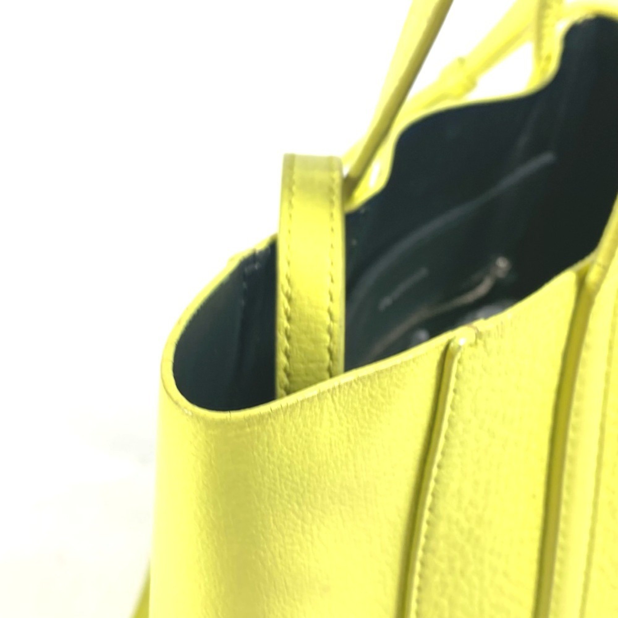 BALENCIAGA 551815 Everyday Tote Bag XXS Shoulder Leather Women's Yellow