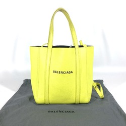 BALENCIAGA 551815 Everyday Tote Bag XXS Shoulder Leather Women's Yellow