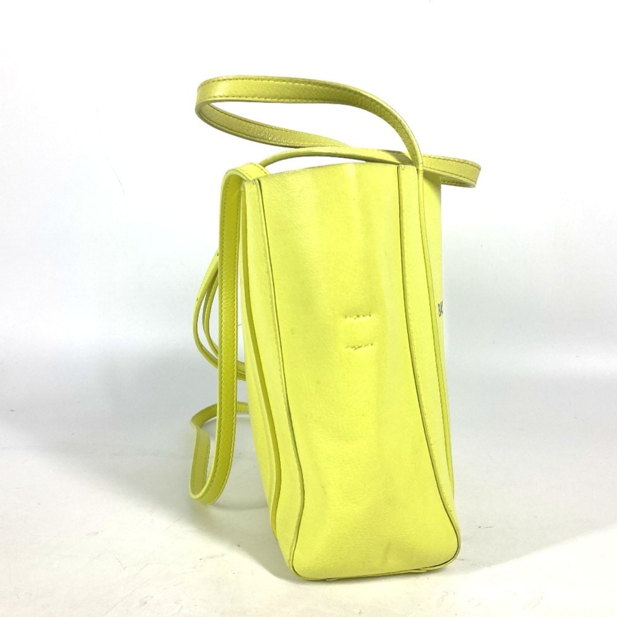 BALENCIAGA 551815 Everyday Tote Bag XXS Shoulder Leather Women's Yellow