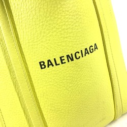 BALENCIAGA 551815 Everyday Tote Bag XXS Shoulder Leather Women's Yellow