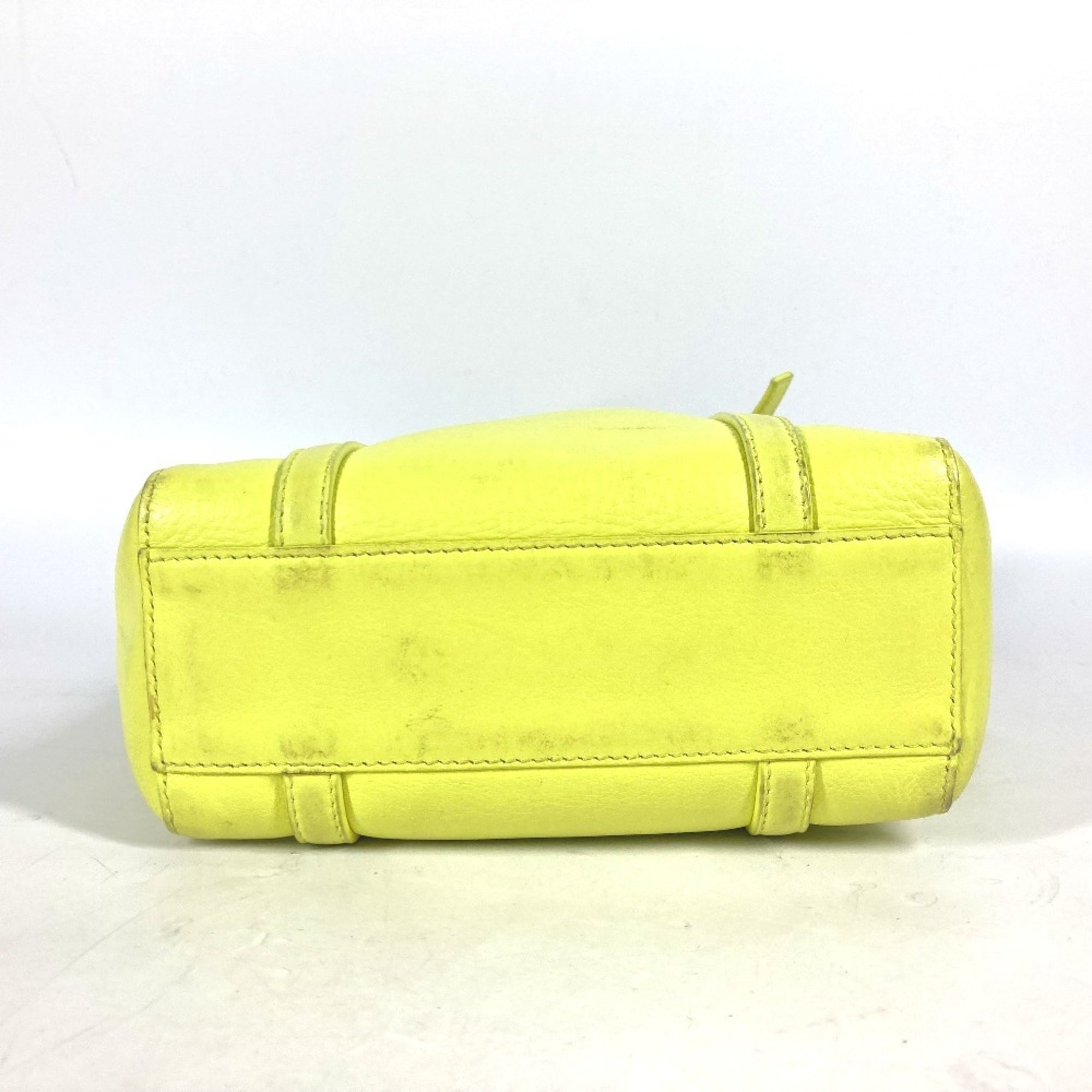 BALENCIAGA 551815 Everyday Tote Bag XXS Shoulder Leather Women's Yellow