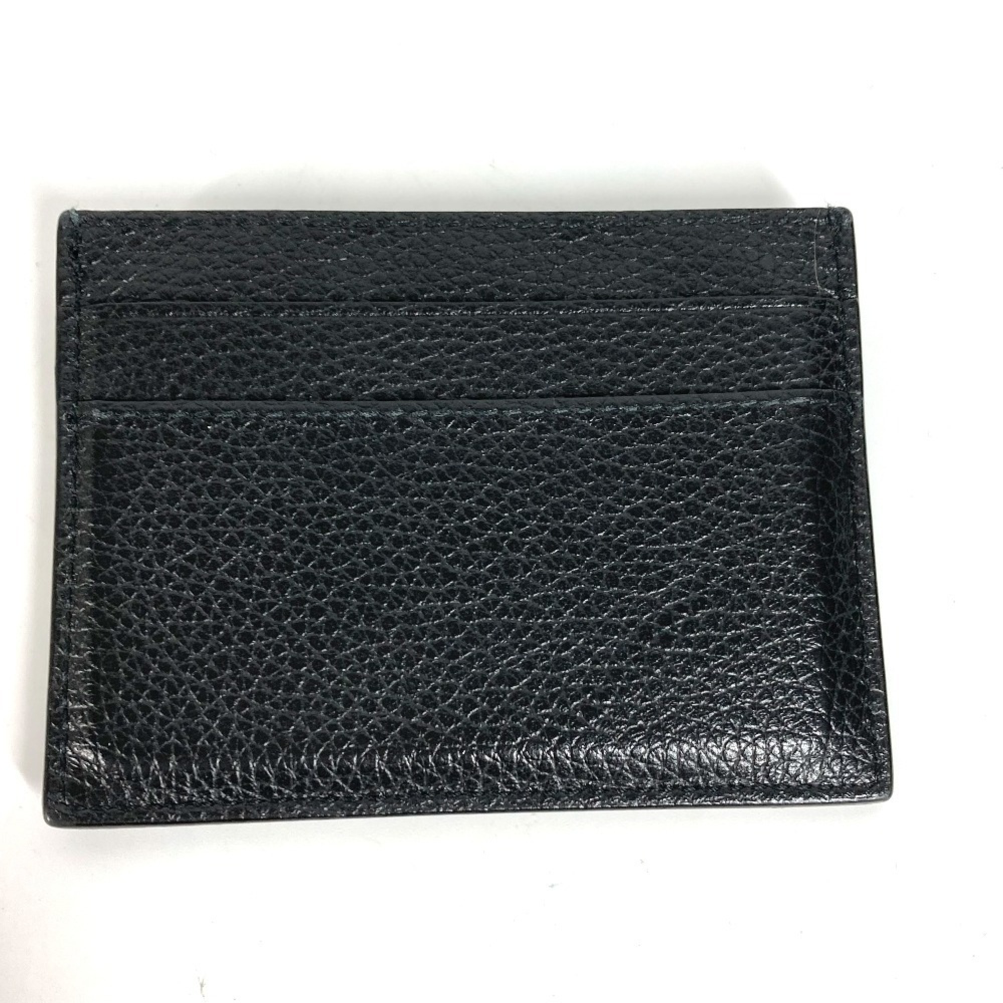 BALENCIAGA 640109 Neo Classic Business Card Holder Pass Case Holder/Card Leather Women's Black