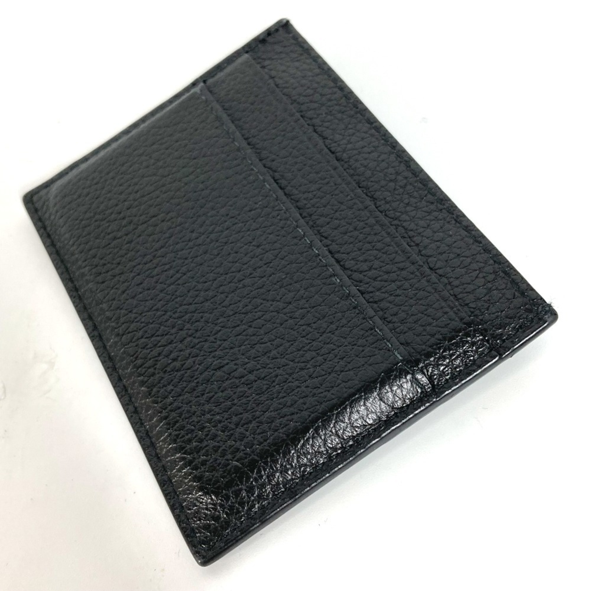 BALENCIAGA 640109 Neo Classic Business Card Holder Pass Case Holder/Card Leather Women's Black