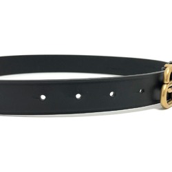 BALENCIAGA 581690 Buckle Belt Accessory Leather Women's Black Similar