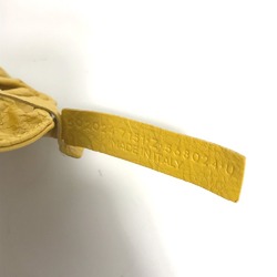 BALENCIAGA 502024 Hair Tie Scrunchie Leather Women's Yellow