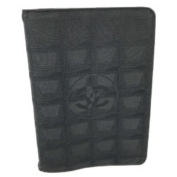 CHANEL New Travel Line Stationery Notebook Cover Nylon Women's Black