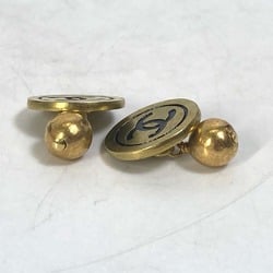 CHANEL 95P CC Coco Mark Bicolor Cufflinks Metal Men's Gold