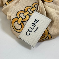 CELINE Hair Tie Scrunchie Viscose Women's Yellow