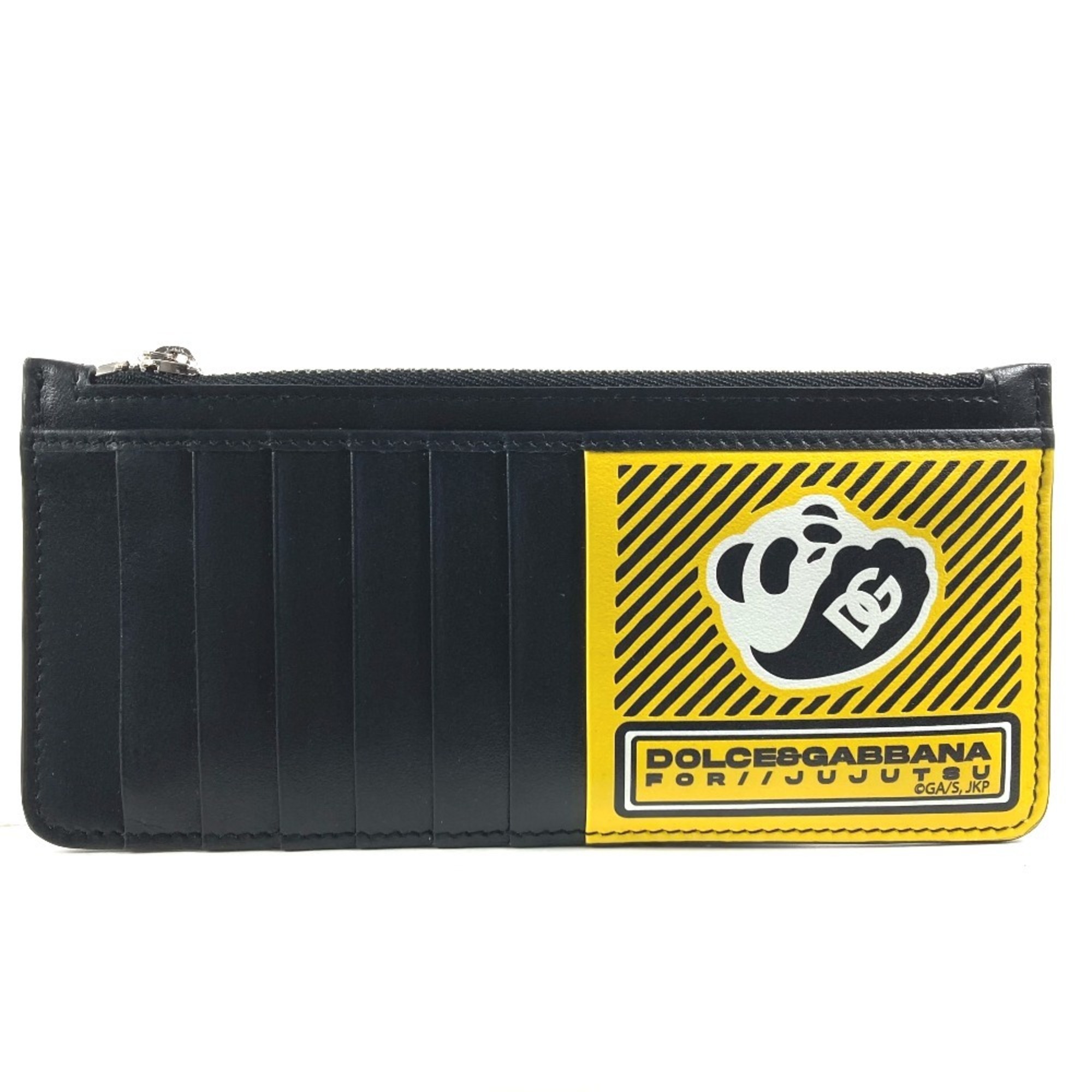 Dolce & Gabbana DOLCE&GABBANA Jujutsu Kaisen collaboration Panda Fragment Case Wallet Coin purse Wallet/Coin case Leather Men's Black