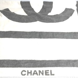 CHANEL Chanel Bath Towel Knee Blanket CC Coco Mark Beach Cotton Women's Gray