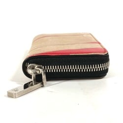 Christian Louboutin Wallet, Coin Purse, Craft Round, Wallet/Coin Case, Leather, Women's, Beige