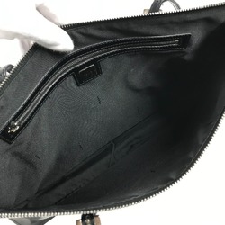 FENDI FF Shoulder Bag Tote Leather Women's Black