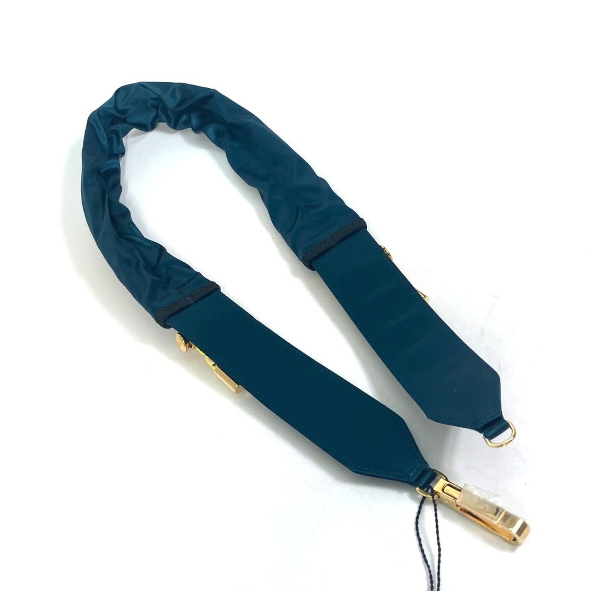 FENDI 8C0627 Belt Satin Canvas Women's Blue