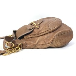 GUCCI 223955 Horsebit Shoulder Bag Leather Women's Brown