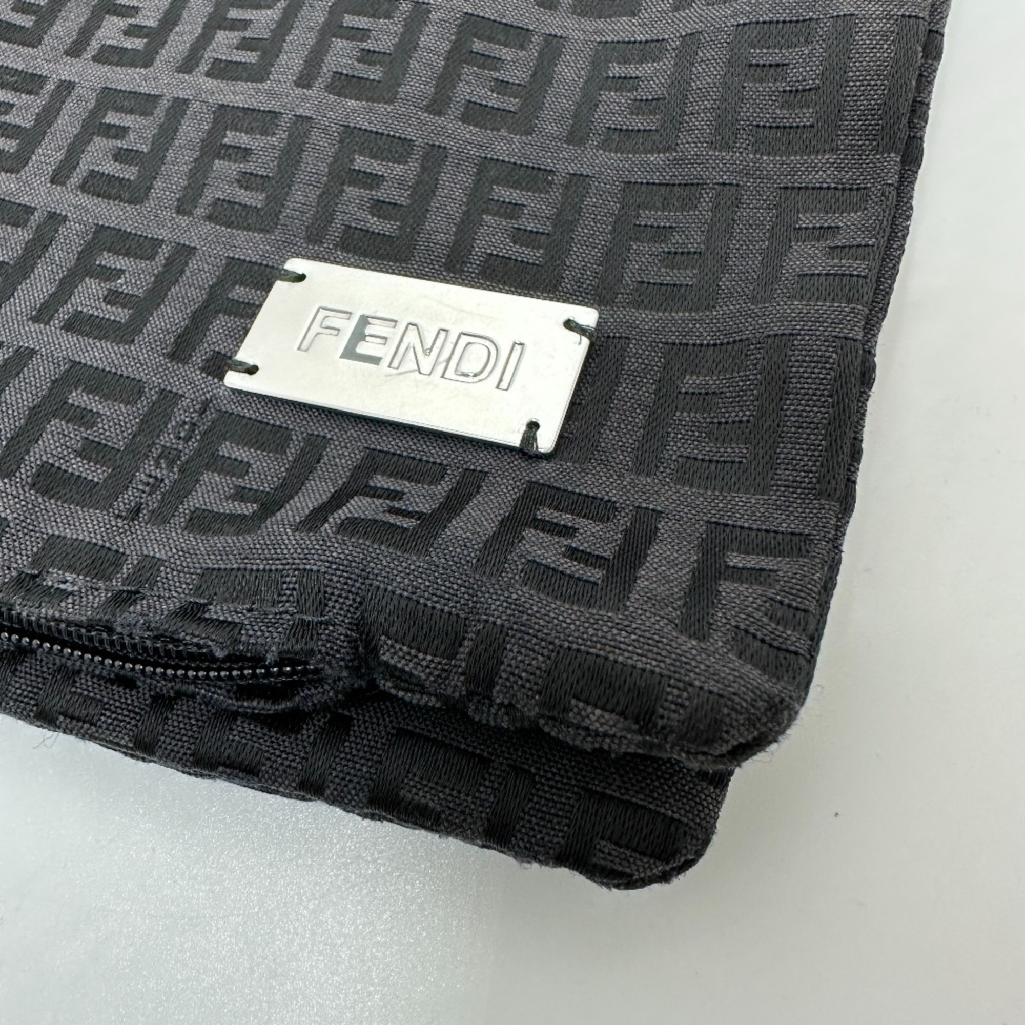 FENDI Zucchino Pillow Cover Only Cushion Nylon Women's Black