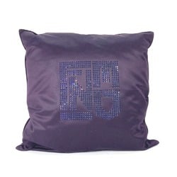 FENDI Rhinestone Pillow Cushion Cotton Women's Purple