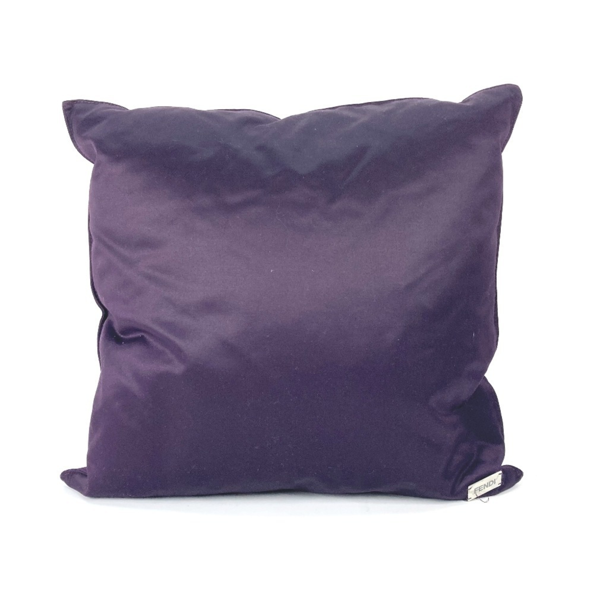 FENDI Rhinestone Pillow Cushion Cotton Women's Purple