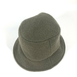 FENDI FXQ901 Wool hat, women's, Zucca inside khaki