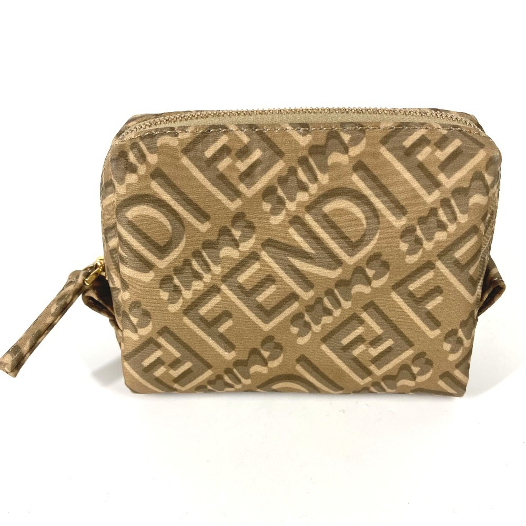 FENDI SKIMS collaboration 8N0179 pouch nylon beige ladies