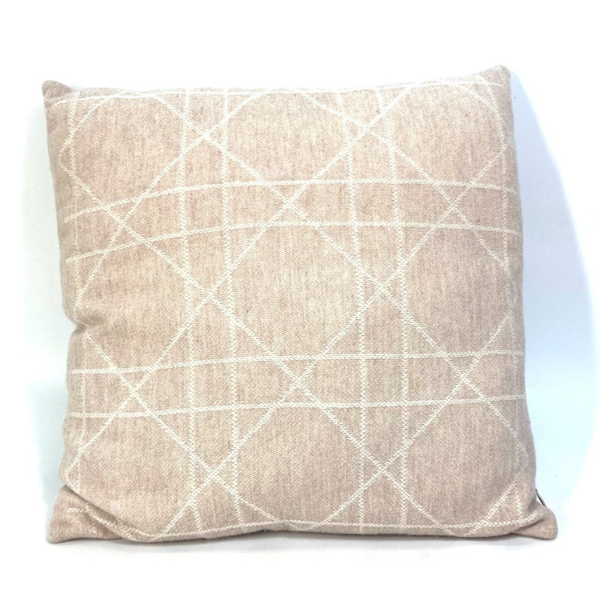 Christian Dior Dior Cannage Pillow, Cushion, Wool, Cashmere, Women's, Beige