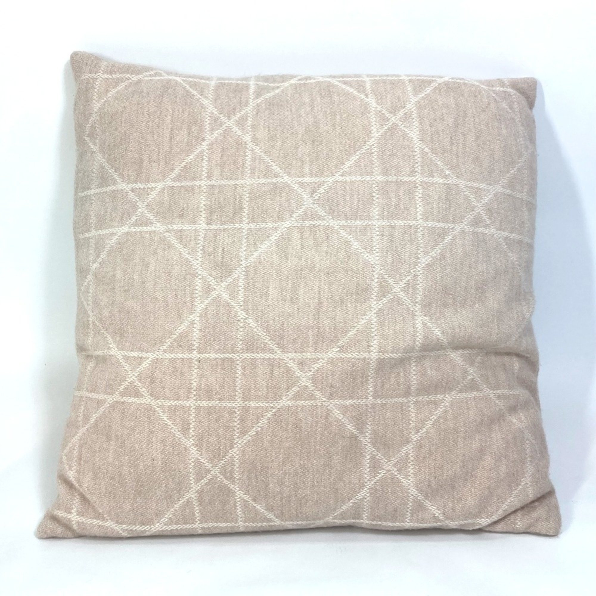 Christian Dior Dior Cannage Pillow, Cushion, Wool, Cashmere, Women's, Beige