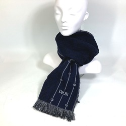 Christian Dior Dior 21P0001A0606 Heart Scarf Wool Men's Navy