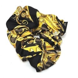 FENDI Versace collaboration Fendace Hair Tie Zucca Scrunchie Silk Women's Black