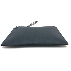 FENDI 8N0202 Selleria Strap Clutch Bag, Calf Leather, Men's, Lavagna Navy, Navy