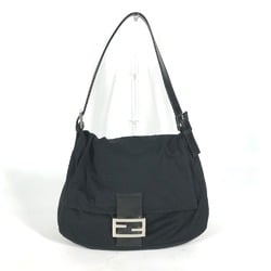 FENDI Mamma Bucket Flap Shoulder Bag Jersey Women's Black