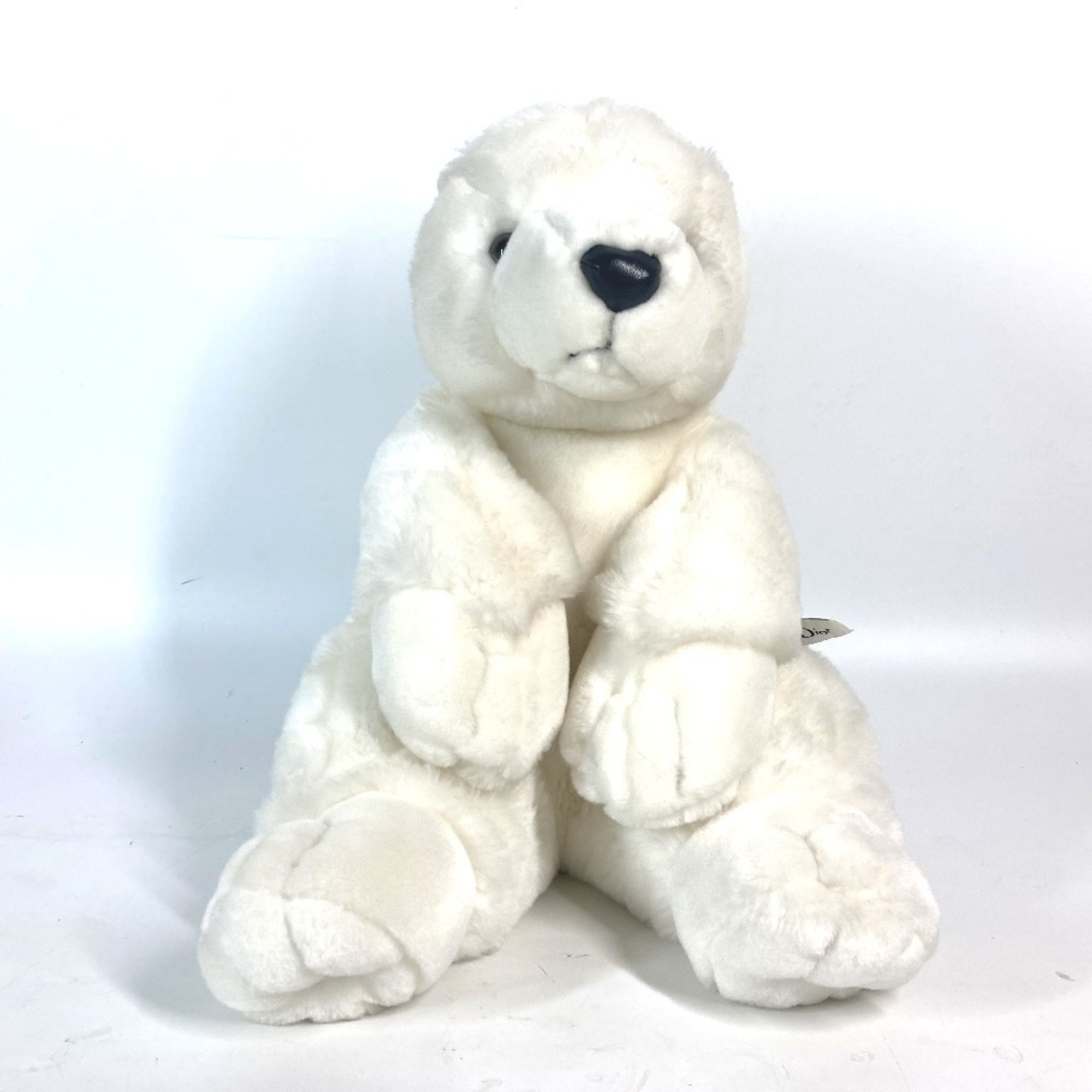 Christian Dior Dior Baby Teddy Bear Polar Fur Stuffed Animal Wool Women's White