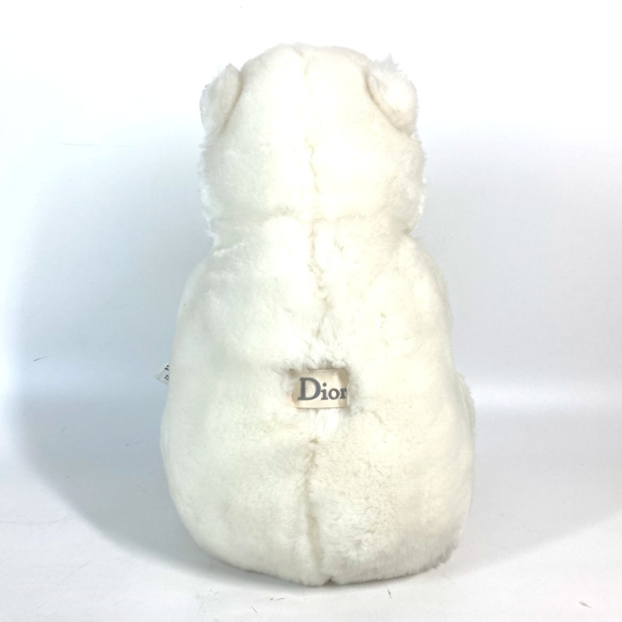 Christian Dior Dior Baby Teddy Bear Polar Fur Stuffed Animal Wool Women's White