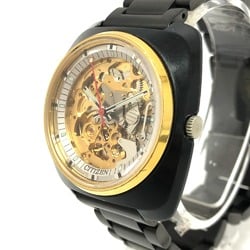 CITIZEN Blacky Double-sided Skeleton Automatic Watch SS Men's Black