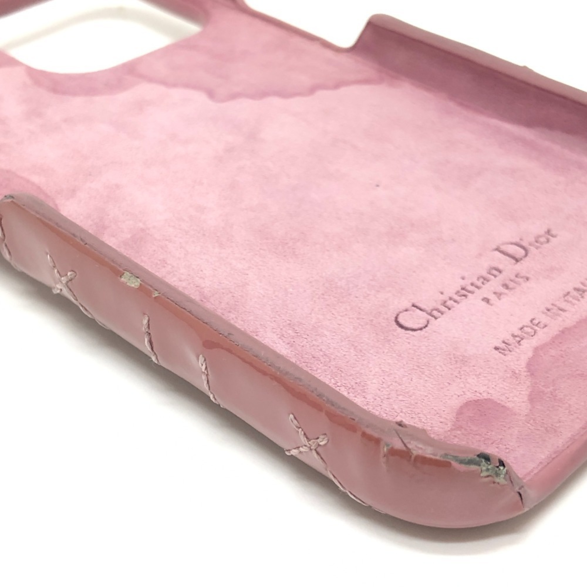 Christian Dior Dior Lady iPhone case patent leather ladies pink